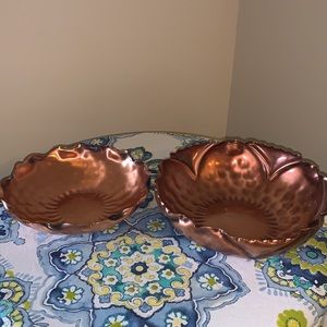 Gregorian Copper Serving Bowls